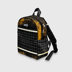 Детский рюкзак Волейбольная сетка на черном, цвет: 3D-принт — фото 2