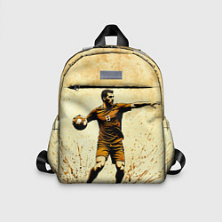 Детский рюкзак Гандболист на бежевом, цвет: 3D-принт
