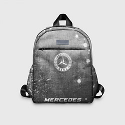 Детский рюкзак Mercedes - grey gradient по-центру, цвет: 3D-принт