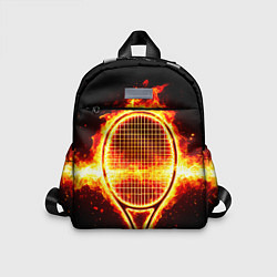 Детский рюкзак Теннисная ракетка в огне, цвет: 3D-принт