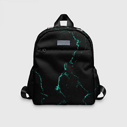 Детский рюкзак Color black turquoise, цвет: 3D-принт