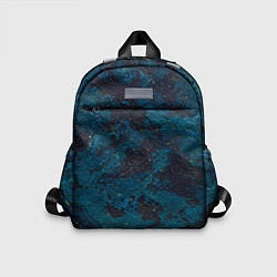 Детский рюкзак Черно-синий бетон, цвет: 3D-принт