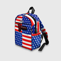 Детский рюкзак Monster energy usa pattern, цвет: 3D-принт — фото 2