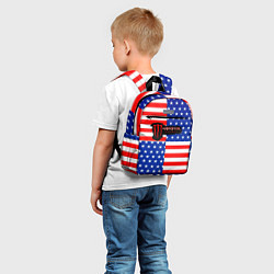 Детский рюкзак Monster energy usa pattern, цвет: 3D-принт — фото 2