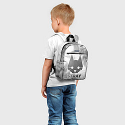 Детский рюкзак Stray - white gradient, цвет: 3D-принт — фото 2