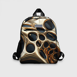 Детский рюкзак Черно-золотая абстракция