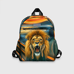 Детский рюкзак Лев кричит на картине Эдварда Мунка, цвет: 3D-принт