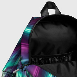 Детский рюкзак Разноцветное полярное сияние, цвет: 3D-принт — фото 2