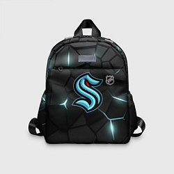 Детский рюкзак Сиэтл Кракен - НХЛ хоккей, цвет: 3D-принт
