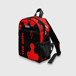 Детский рюкзак The Sims - red gradient вертикально, цвет: 3D-принт — фото 2
