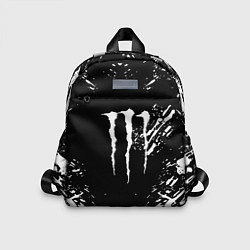 Детский рюкзак Monster energy white splash, цвет: 3D-принт