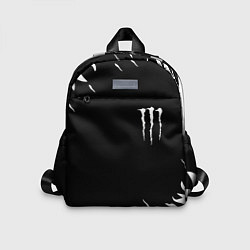 Детский рюкзак Monster energy fire white, цвет: 3D-принт