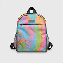 Детский рюкзак Абстракция - multicolored curves, цвет: 3D-принт