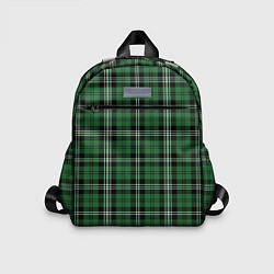 Детский рюкзак Checkered green, цвет: 3D-принт