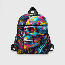 Детский рюкзак Cyber skull - pattern, цвет: 3D-принт