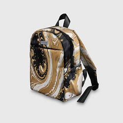 Детский рюкзак Черный агат и жидкое золото, цвет: 3D-принт — фото 2