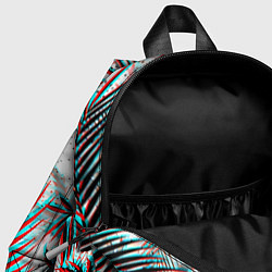 Детский рюкзак Doom тропики глитч, цвет: 3D-принт — фото 2