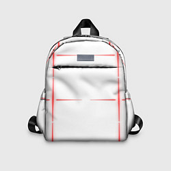 Детский рюкзак Color white red stripes
