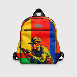 Детский рюкзак Австралийский ретро солдат поп-арт