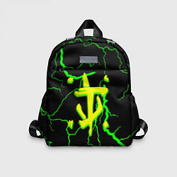 Детский рюкзак Doom кислотный шторм молнии, цвет: 3D-принт