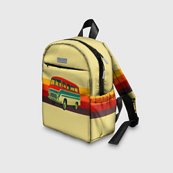 Детский рюкзак Ретро автобус РАФ-977 поп-арт, цвет: 3D-принт — фото 2