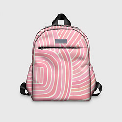 Детский рюкзак Абстрактный узор розовый, цвет: 3D-принт