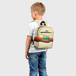 Детский рюкзак Ретро автобус ЗИЛ поп-арт, цвет: 3D-принт — фото 2