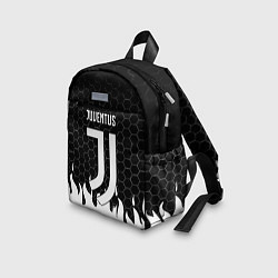Детский рюкзак Juventus соты огонь, цвет: 3D-принт — фото 2
