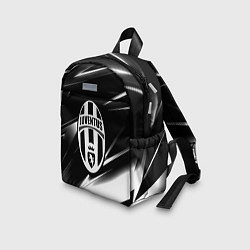 Детский рюкзак Juventus geometry stripes black, цвет: 3D-принт — фото 2