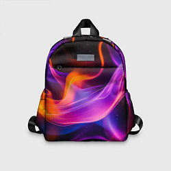 Детский рюкзак Разноцветный неоновый огонь, цвет: 3D-принт