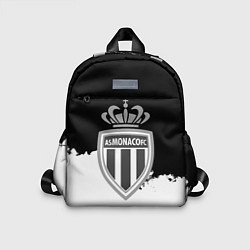 Детский рюкзак Монако черно белые краски, цвет: 3D-принт