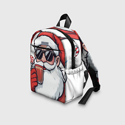 Детский рюкзак Санта Клаус в стильных солнцезащитных очках, цвет: 3D-принт — фото 2