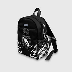 Детский рюкзак Real Madrid полосы геомтерия, цвет: 3D-принт — фото 2