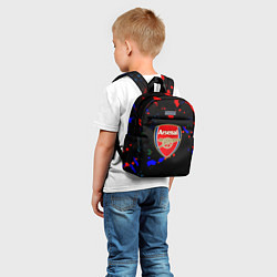 Детский рюкзак Arsenal неоновые брызги красок, цвет: 3D-принт — фото 2