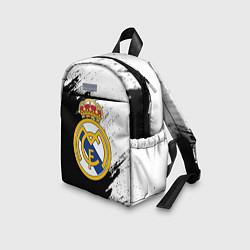 Детский рюкзак Real Madrid текстура штрихи, цвет: 3D-принт — фото 2