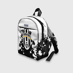 Детский рюкзак Juventus белые краски текстура, цвет: 3D-принт — фото 2