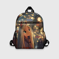 Детский рюкзак Новогодняя лошадка, цвет: 3D-принт