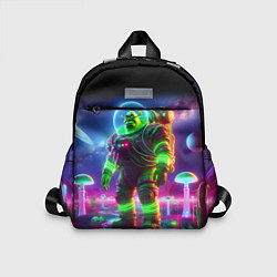 Детский рюкзак Космонавт Шрук в неоновом скафандре на загадочной, цвет: 3D-принт