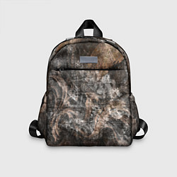 Детский рюкзак Абстракция - brown darkness, цвет: 3D-принт