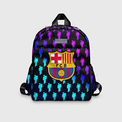 Детский рюкзак Barcelona люди градиент неон, цвет: 3D-принт