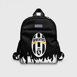 Детский рюкзак Ювентус белый огонь текстура