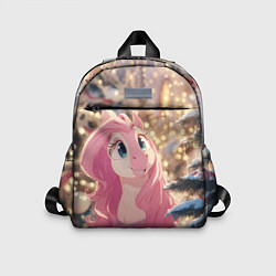 Детский рюкзак Удивленная лошадка - Новый год, цвет: 3D-принт