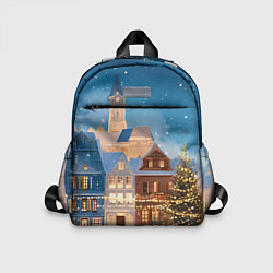 Детский рюкзак Новогодний дворик и елка