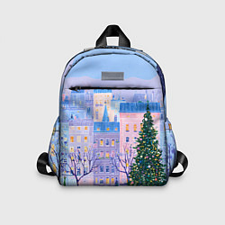 Детский рюкзак Новогодний двор, цвет: 3D-принт