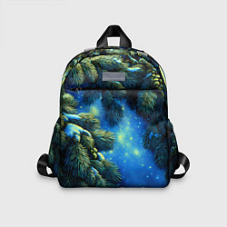 Детский рюкзак Новогодние ветки елки, цвет: 3D-принт