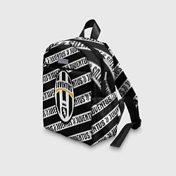 Детский рюкзак Ювентус полосы линии спорт, цвет: 3D-принт — фото 2