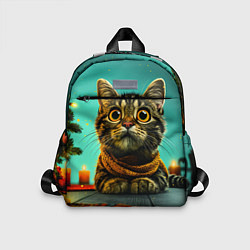 Детский рюкзак Котик под елкой