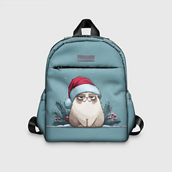 Детский рюкзак Мем котик - Новый год, цвет: 3D-принт