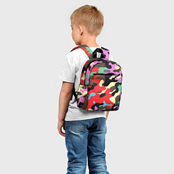 Детский рюкзак Яркий камуфляж, цвет: 3D-принт — фото 2