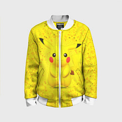 Бомбер детский Pikachu, цвет: 3D-белый